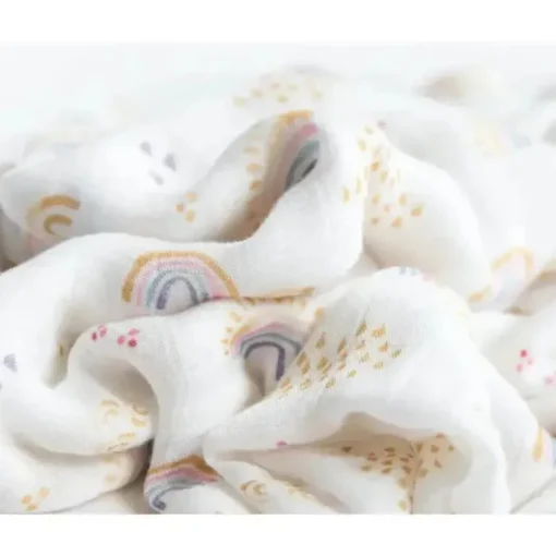 Little Unicorn - 2Pk Deluxe Musseline Swaddle, Rainbow Gingham