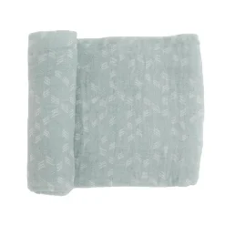 Little Unicorn - Swaddle de musselina de algodão simples, campo enevoado