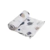 Little Unicorn - Swaddle de musselina de algodão simples, planetário