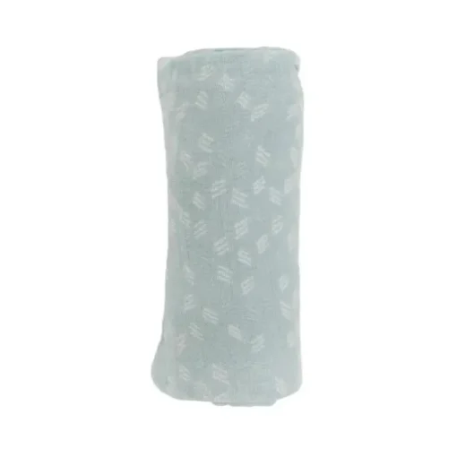 Little Unicorn - Swaddle de musselina de algodão simples, campo enevoado