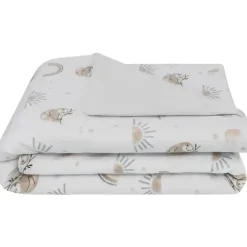 Living Textiles – Cobertor Jersey Sherpa, Tecido Premium Bonito e Aconchegante, Rainbow Sloth