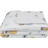 Living Textiles – Cobertor Jersey Sherpa, tecido premium fofo e aconchegante, para cima e para cima