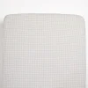 Living Textiles - Cotton Jersey Fitted Sheet, Cream Gingham