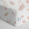 Living Textiles - Lençol de berço 100% algodão Jersey, Fly Away