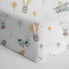 Living Textiles - Lençol de berço 100% algodão Jersey, para cima e para cima