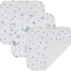 Living Textiles - Panos de lavagem de musselina Sweet Tweet 3Pk