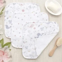 Living Textiles - Panos de lavagem de musselina Sweet Tweet 3Pk