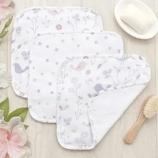 Living Textiles - Panos de lavagem de musselina Sweet Tweet 3Pk