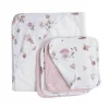 Living Textiles - 5Pc Bath Gift Set,- Mushroom House