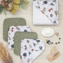 Living Textiles - 5Pk Bath Gift Set, Forest Retreat