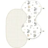 Living Textiles - 2Pk Burp Cloth, Tractor Ride