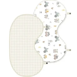 Living Textiles - 2Pk Burp Cloth, Tractor Ride