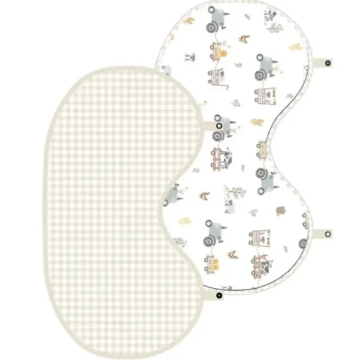 Living Textiles - 2Pk Burp Cloth, Tractor Ride