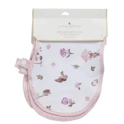 Living Textiles - 2Pk Burp Cloth, Mushroom House