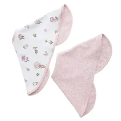 Living Textiles - 2Pk Burp Cloth, Mushroom House