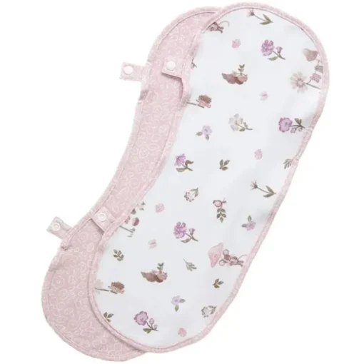 Living Textiles - 2Pk Burp Cloth, Mushroom House