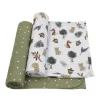 Living Textiles - 2Pk Forest Retreat Jersey Swaddle