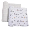 Living Textiles - 2Pk Jersey Swaddle, Tractor Ride