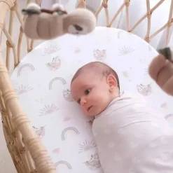 Living Textiles - 2Pk Rainbow Sloth Jersey Swaddle