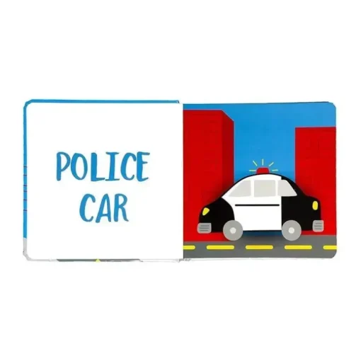 Livro Kate &amp; Milo Things That Go, City Cars Baby Board