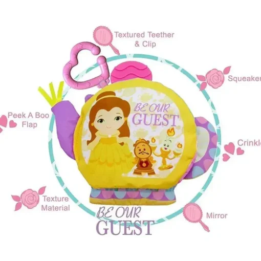 Livro macio para crianças Disney Princess Belle