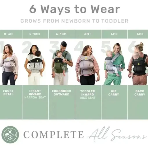 Líllé Baby - Complete All Seasons Carrier, Pebble Grey
