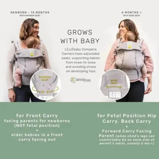 Líllé Baby - Complete All Seasons Carrier, Pebble Grey