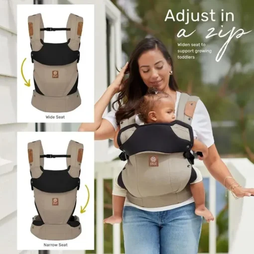 Líllébaby - Elevate 6-In-1 Linen Blend Baby Carrier, Warm Sand