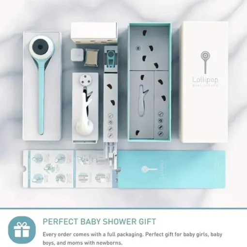 Lollipop - Monitor de bebê com câmera Wi-Fi inteligente com todos os recursos, algodão doce