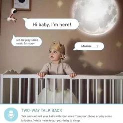 Lollipop - Monitor de bebê com câmera Wi-Fi inteligente com todos os recursos, algodão doce