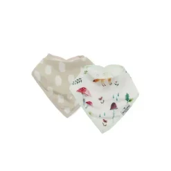 Loulou Lollipop - Bib Set Muslin, Woodland Gnome
