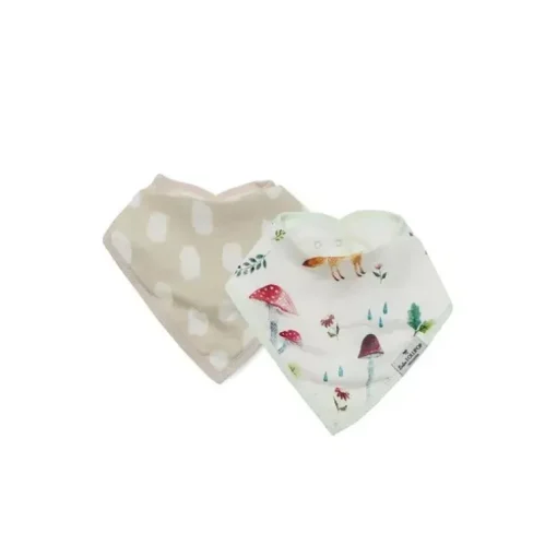 Loulou Lollipop - Bib Set Muslin, Woodland Gnome
