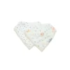 Loulou Lollipop - Bib Set Muslin, Bunny Meadow