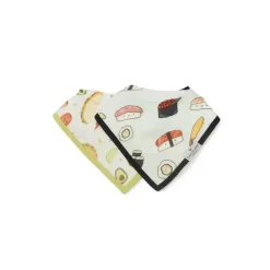 Loulou Lollipop - Bib Set Muslin, Sushi/Taco