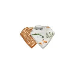 Loulou Lollipop - Bib Set Muslin, Safari Jungle