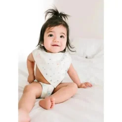 Loulou Lollipop - Bib Set Muslin, Bunny Meadow