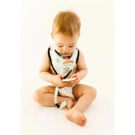Loulou Lollipop - Bib Set Muslin, Sushi/Taco