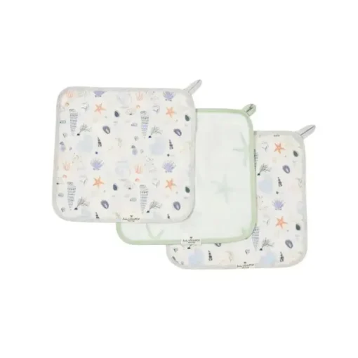 Loulou Lollipop - Conjunto de Toalhas - 3Pk, Conchas
