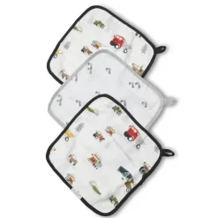 Loulou Lollipop - Conjunto de Toalhinhas 3Pk, Happy Trucks