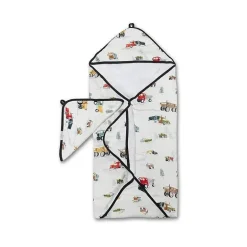 Loulou Lollipop - Conjunto de toalhas com capuz, Happy Trucks