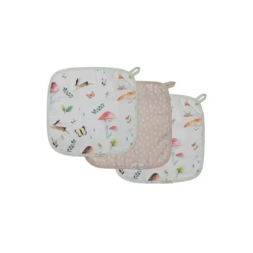 Loulou Lollipop - Conjunto de Toalhinhas 3Pk, Woodland Gnome