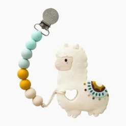 Loulou Lollipop - Conjunto de gemas para mordedor de silicone, lhama