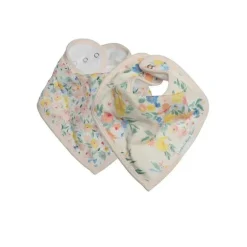 Loulou Lollipop - Conjunto de babador bandana, buquê floral