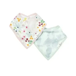Loulou Lollipop - Conjunto de babadores (musselina), concha floral