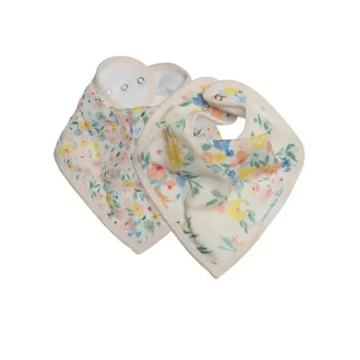 Loulou Lollipop - Conjunto de babador bandana, buquê floral