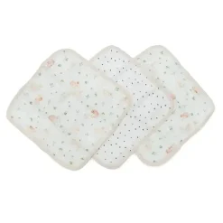 Loulou Lollipop - Conjunto de Toalhinhas 3Pk, Bunny Meadow