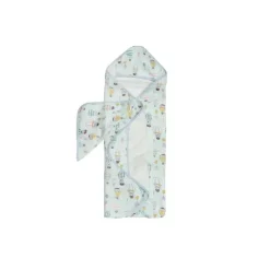 Loulou Lollipop - Conjunto de toalhas com capuz, Up Up Away