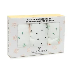 Loulou Lollipop - Conjunto de Toalhinhas 3Pk, Bunny Meadow