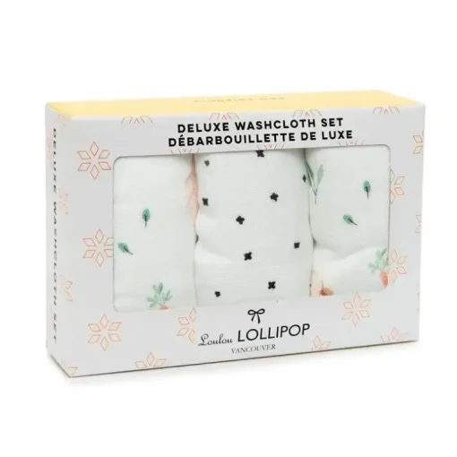 Loulou Lollipop - Conjunto de Toalhinhas 3Pk, Bunny Meadow