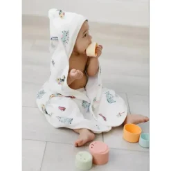 Loulou Lollipop - Conjunto de Toalhas com Capuz, Buquê de Flores